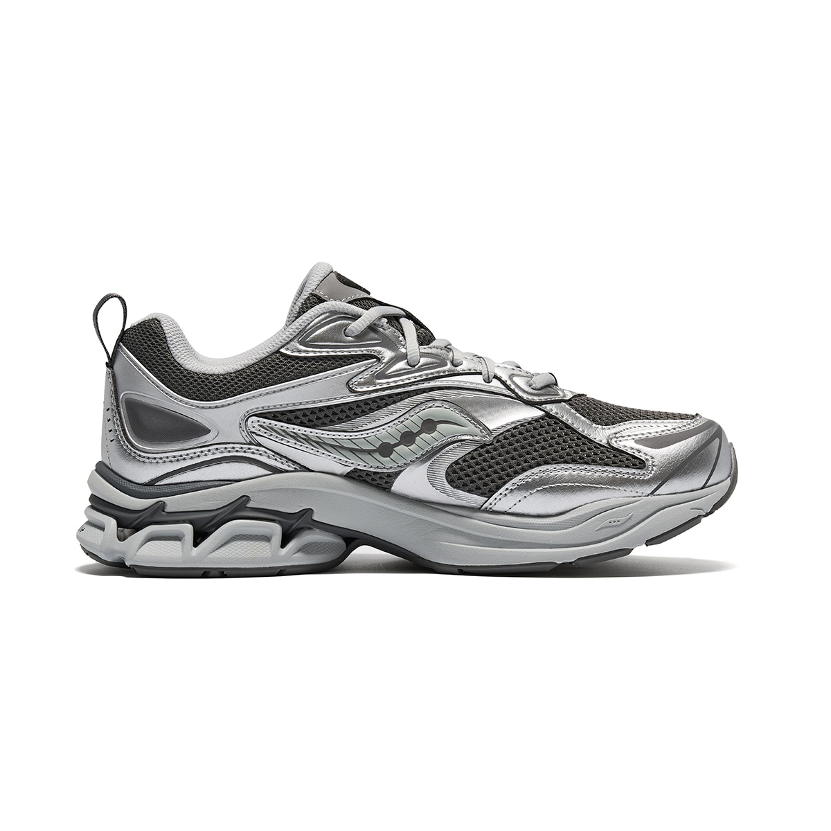 Saucony Grid Fusion Silver Grey — фото 1