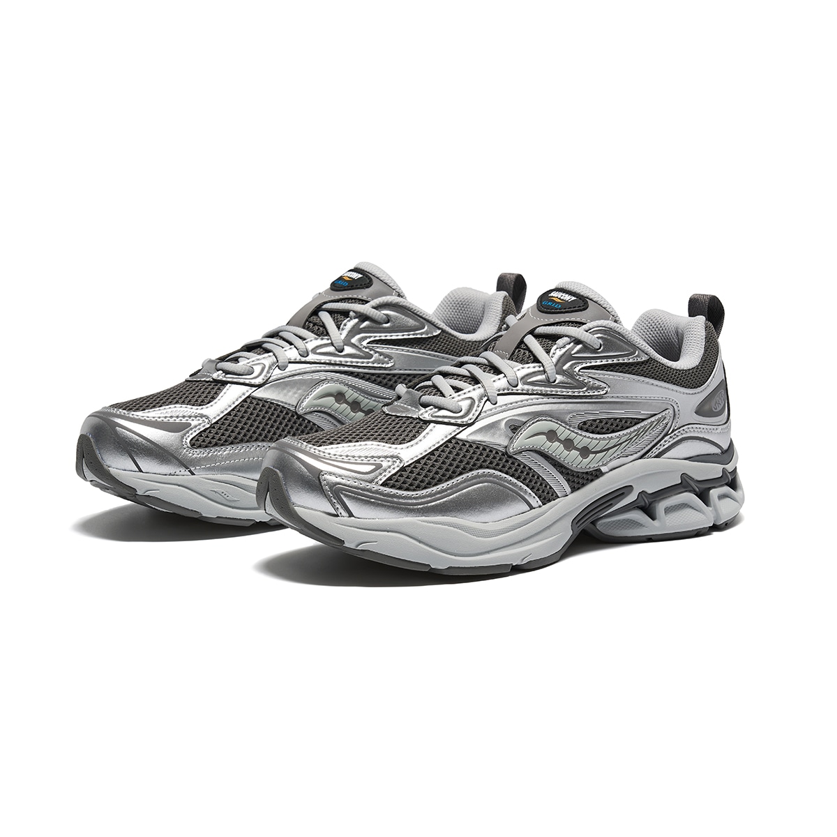 Saucony Grid Fusion Silver Grey — фото 2