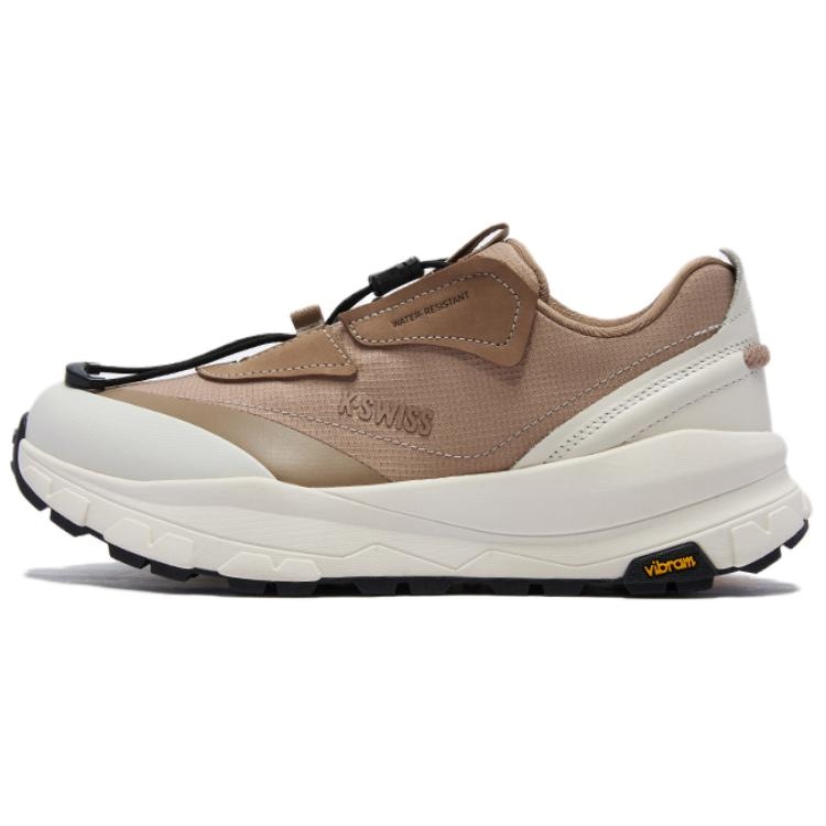 Kswiss Low Top Running Shoes Tofu White Sand Gravel Black
