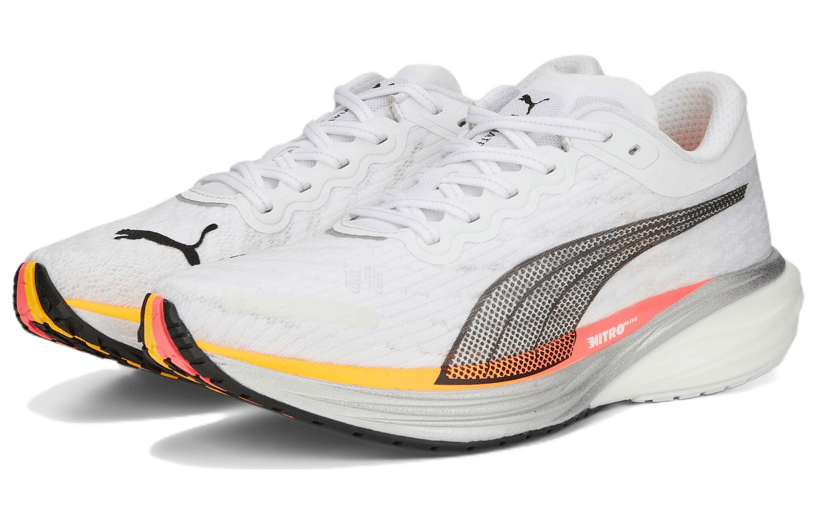 Puma Deviate NITRO 2 White Black Yellow — фото 2