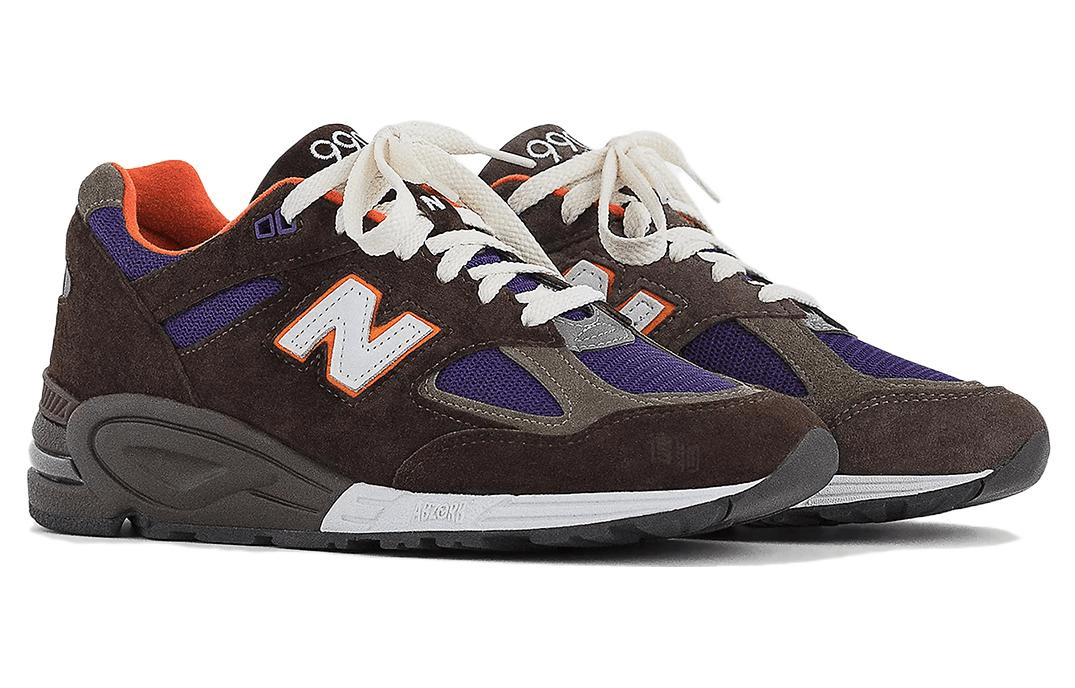 New Balance 990 V2 Brown Purple — фото 2