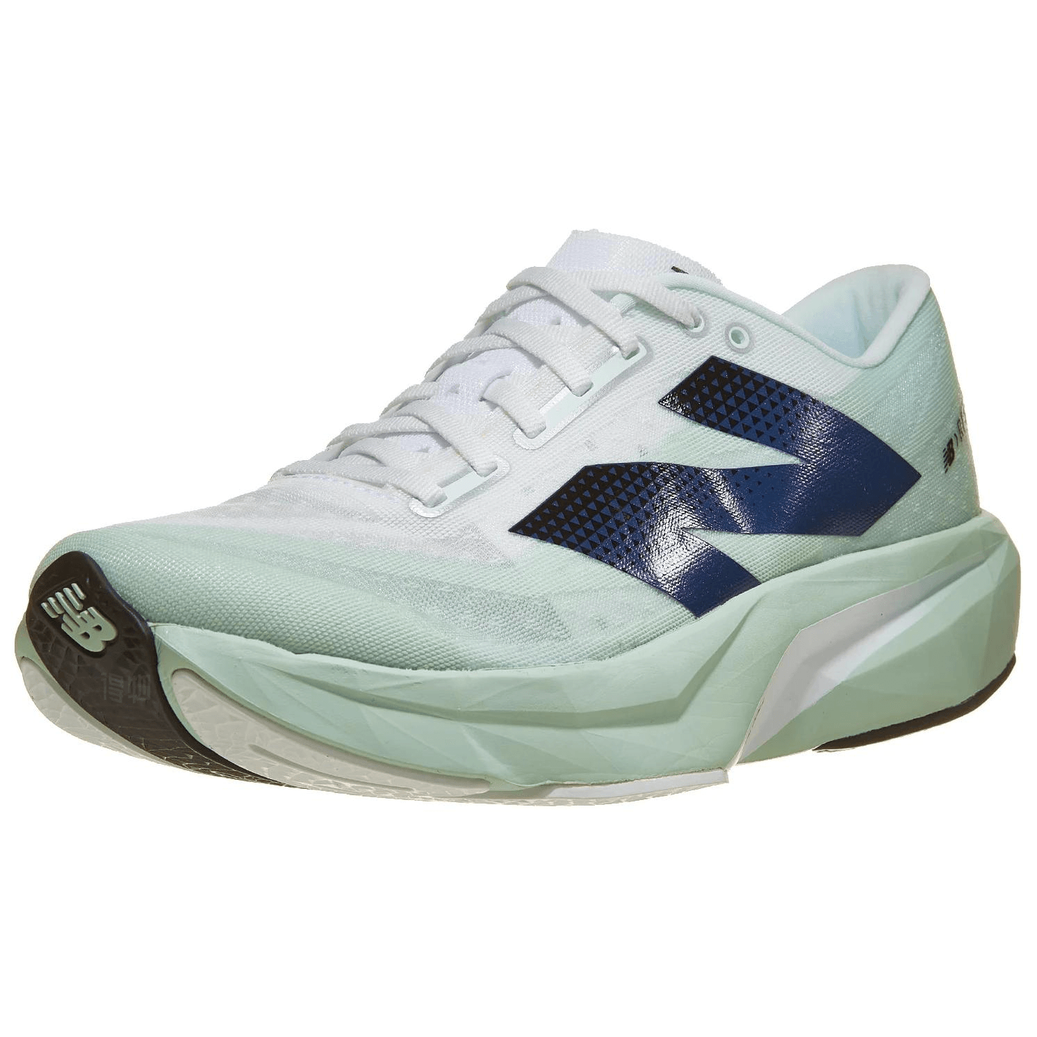 New Balance Fuelcell Rebel v4 White Green — фото 1