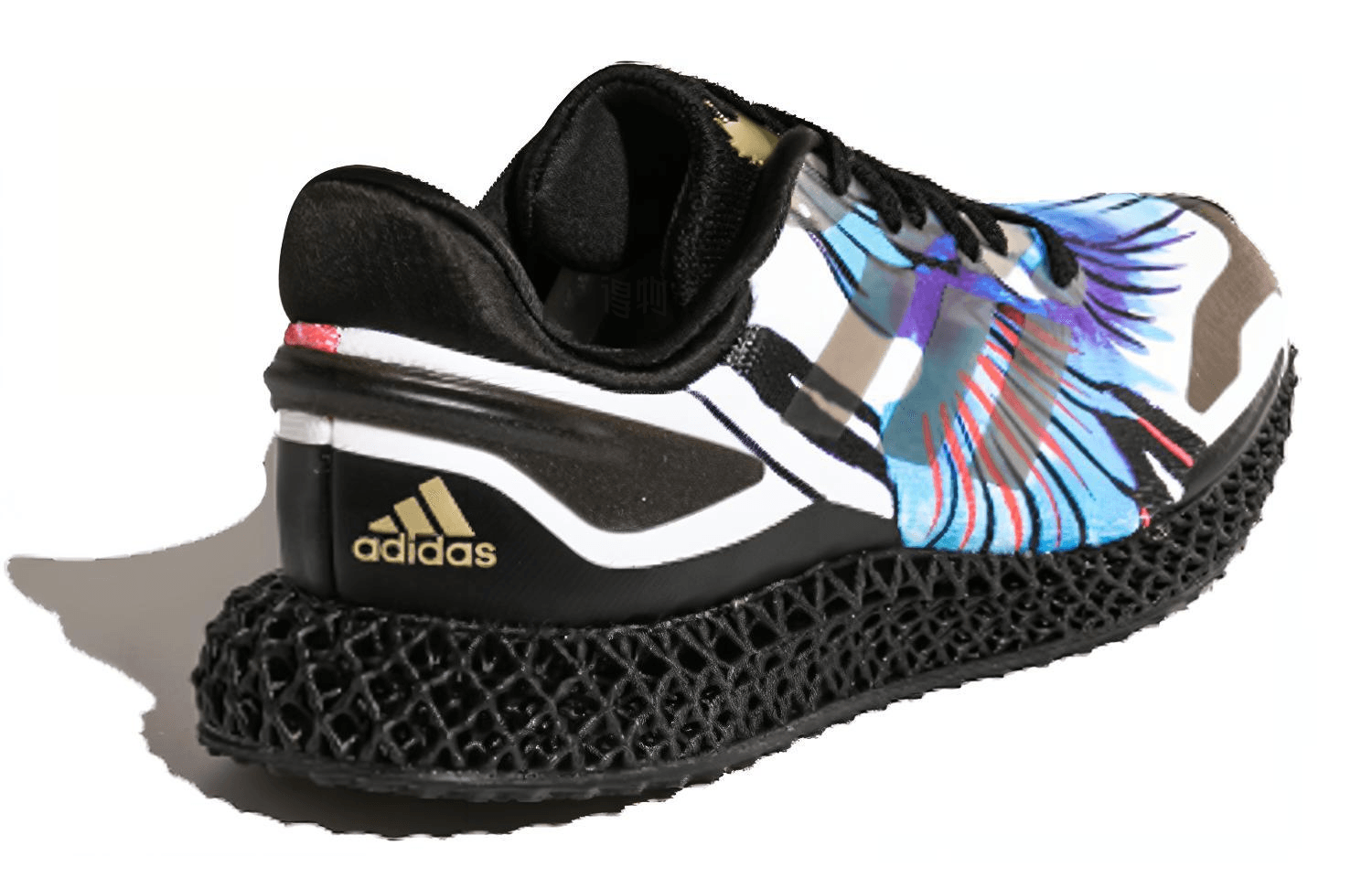 Adidas 4D Run 1.0 Black White Blue — фото 2