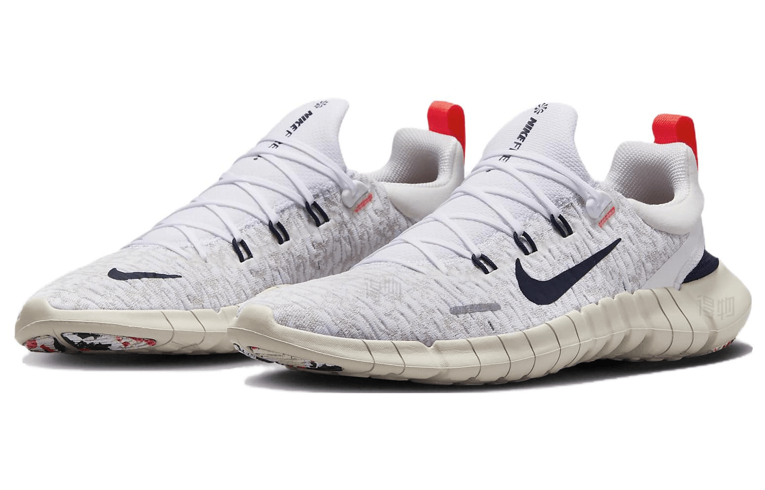 Nike Free Run 5 White Black — фото 2