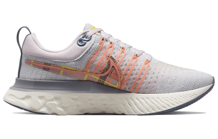 Nike React Infinity Run Flyknit 2 Grey Pink — фото 1