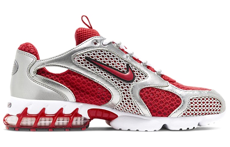 Nike Air Zoom Spiridon Cage 2 Grey Red — фото 1