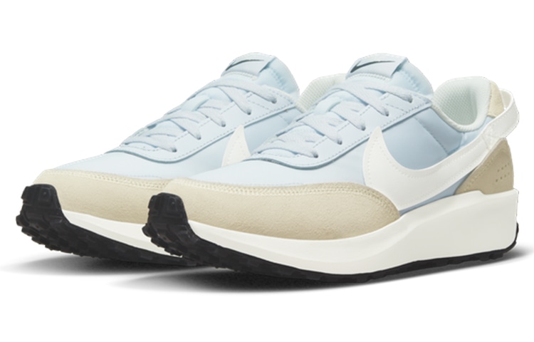Nike Waffle Debut Grey Blue — фото 2