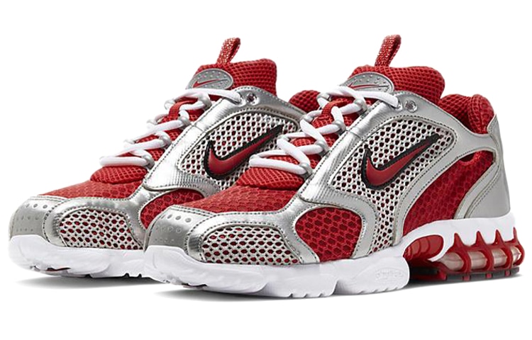 Nike Air Zoom Spiridon Cage 2 Grey Red — фото 2