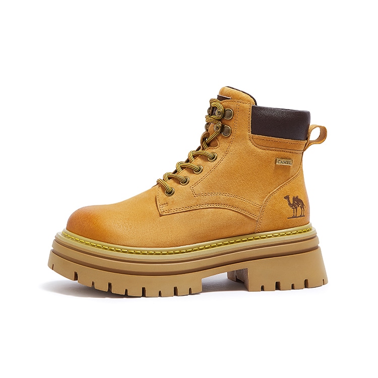 CAMEL骆驼 CAMEL Mountain风 Retro Yellow Boot