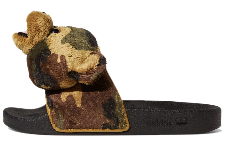 adidas originals Jeremy Scott x adidas Adilette Teddy Camo