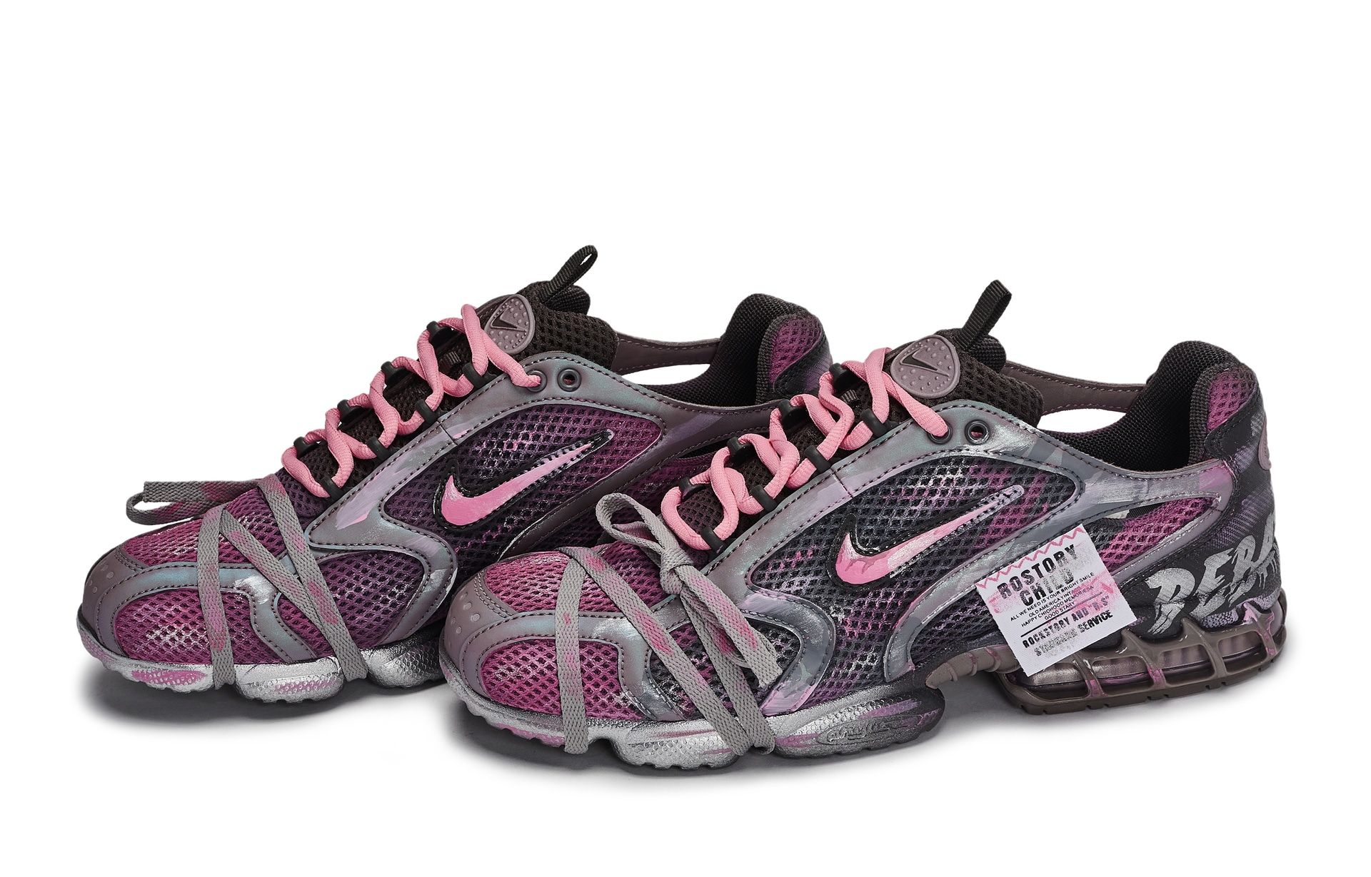 Nike Air Zoom Spiridon Cage 2 Pink Silver — фото 2