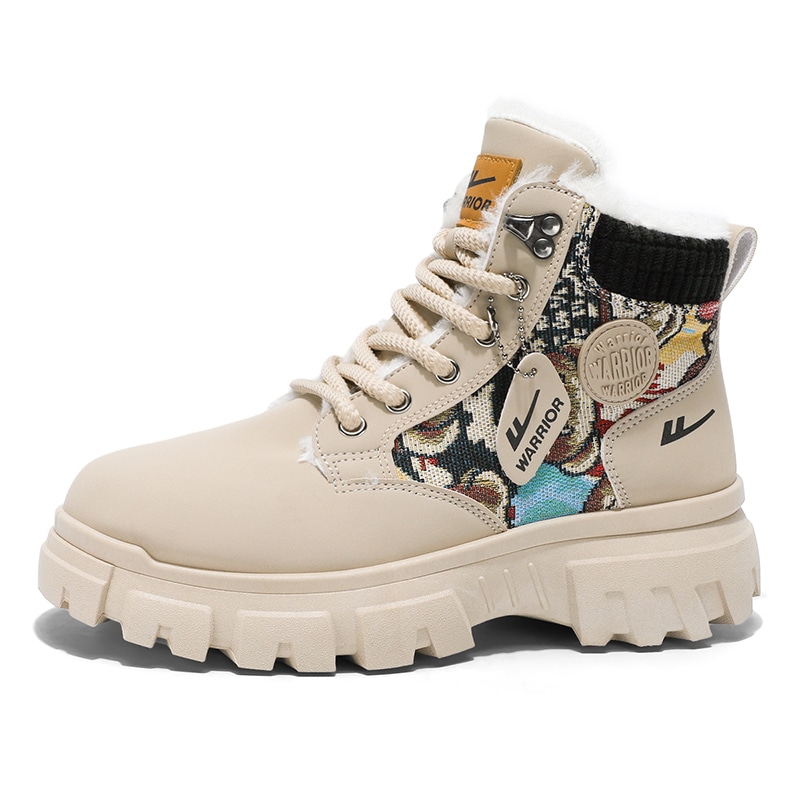 Ботинки Warrior Martin Boots Beige Black