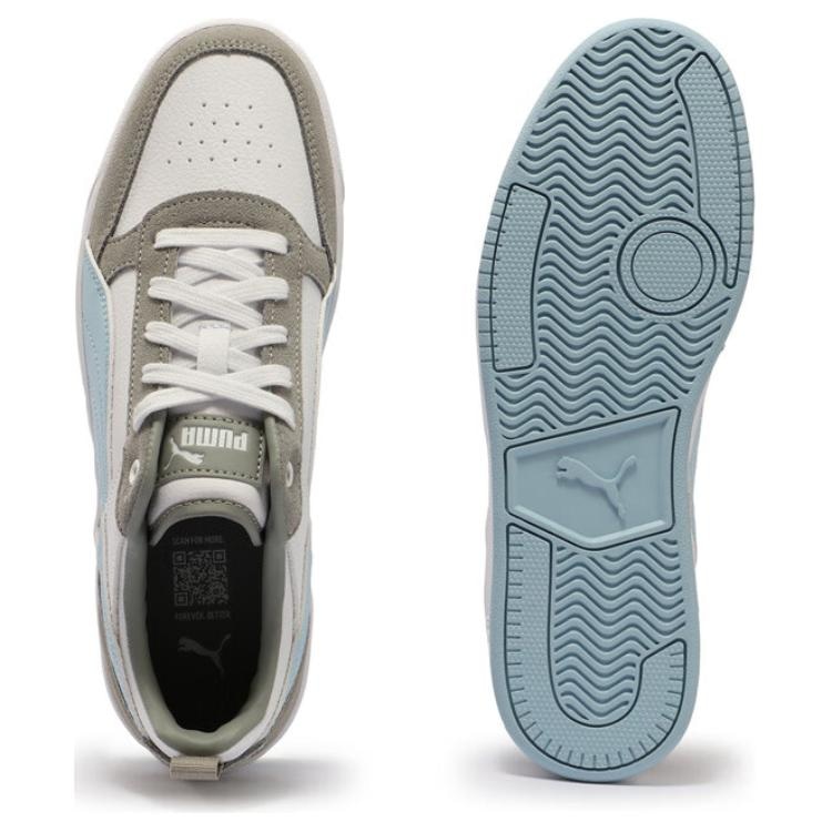 Puma Dribble Silver Grey White — фото 4
