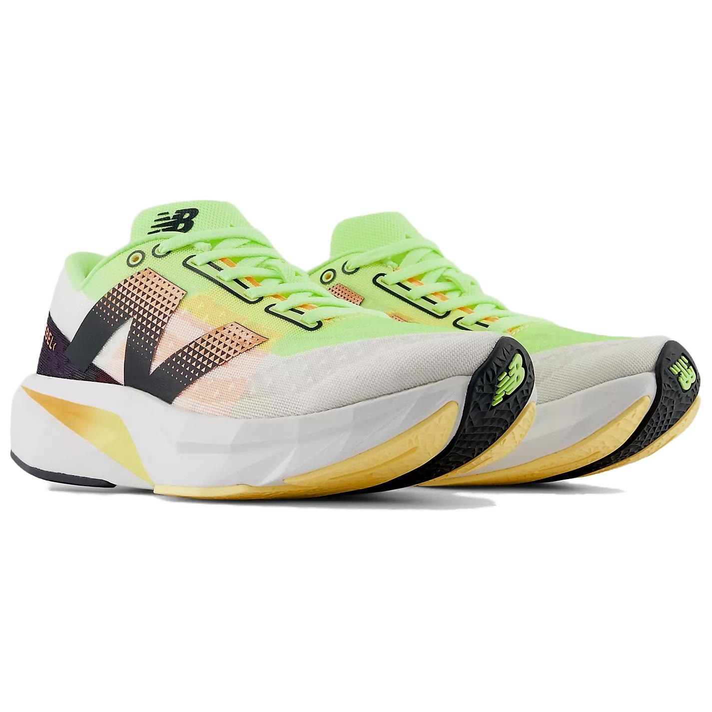 New Balance FuelCell Rebel V4 White Green Orange — фото 2