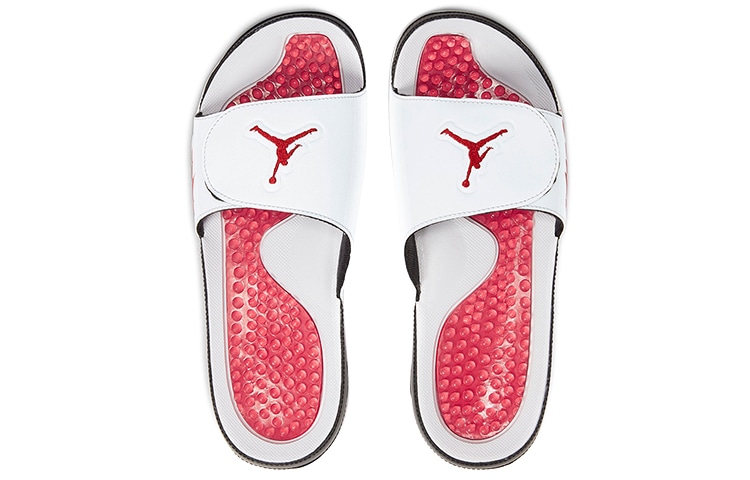 Jordan Hydro 5 Retro Slide White Red — фото 2