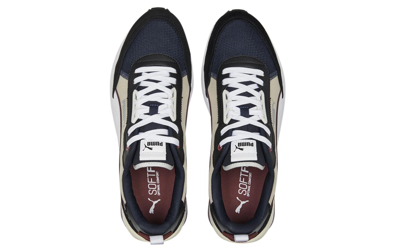 Puma R22 Black White Beige — фото 2