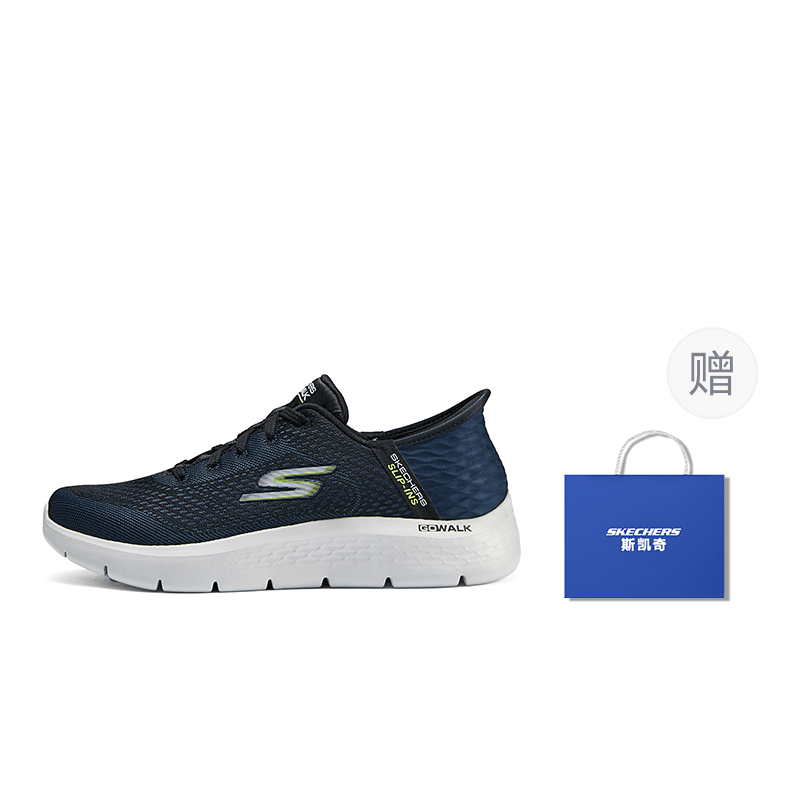 Skechers Go Walk Flex Slip-Ins Navy — фото 6