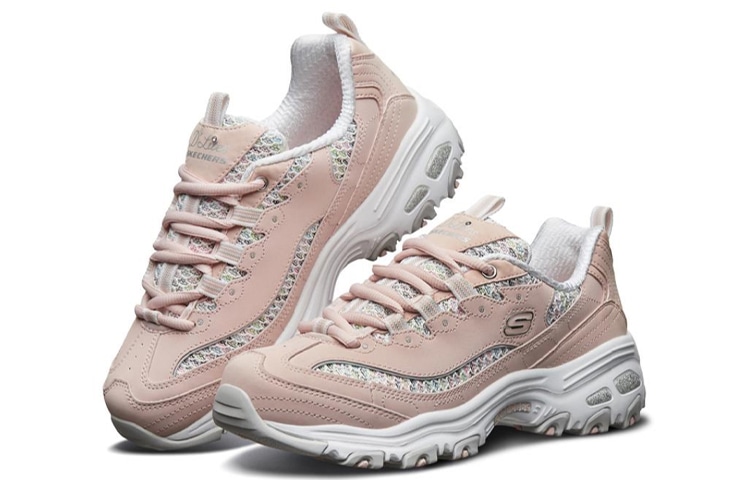 Skechers D'lites 1.0 Light Pink White — фото 2