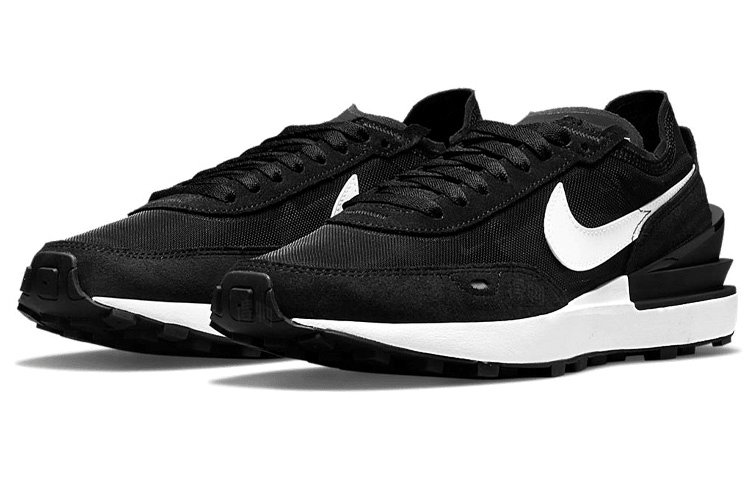 Nike Waffle One Black White — фото 2