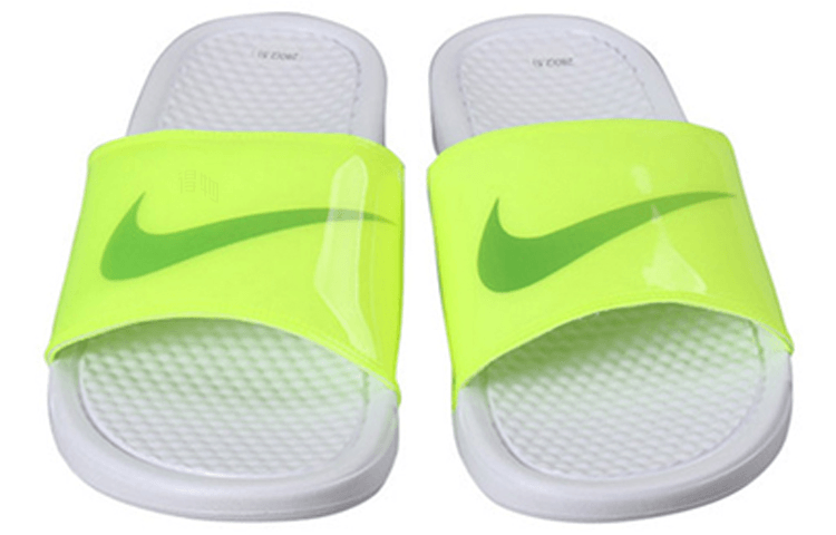 Nike Benassi JDI Print Fluorescent Yellow — фото 2