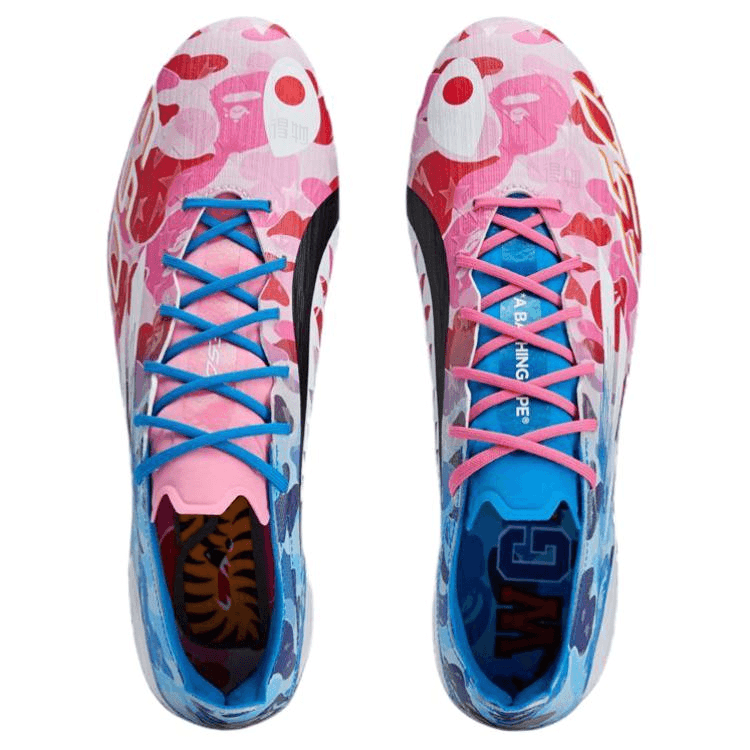 Adidas BAPE x adidas F50 ELITE Pink Blue — фото 3