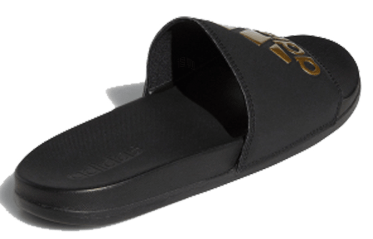 Adidas Adilette Comfort Black Gold — фото 2