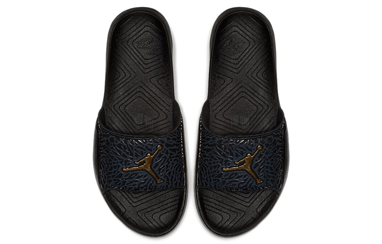 Jordan Slides Black Gold — фото 2