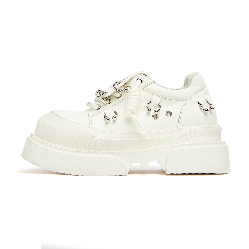 KEDDO Vintage Casual Leather Sneakers Women