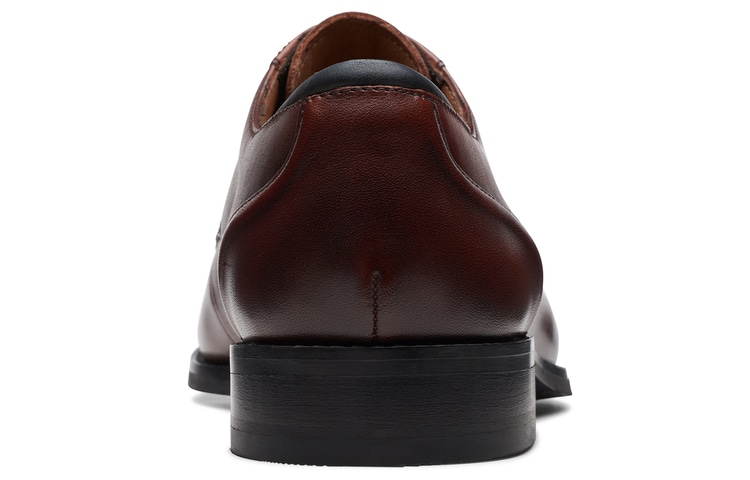 Clarks Brown Business Leather Shoes — фото 3