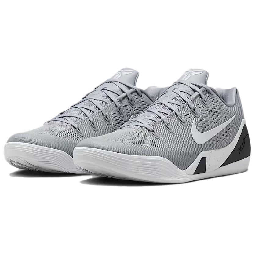 Nike Kobe 9 Elite Low Protro Gray White — фото 3