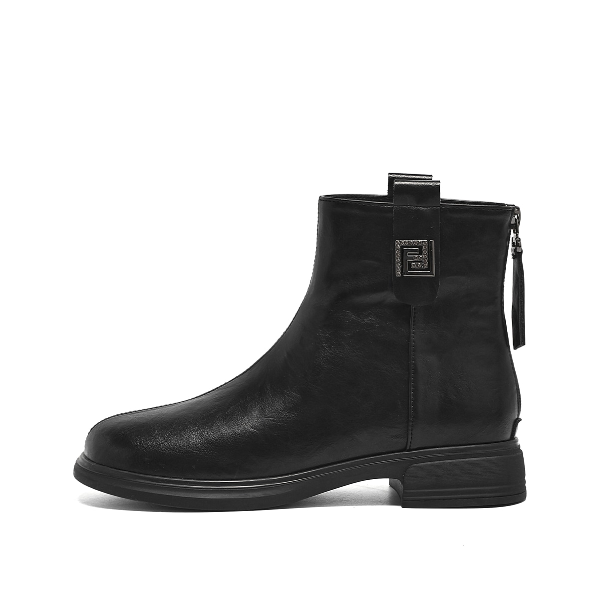 Hotwind/热风 Hotwind PU Round Toe Winter Outdoor Boots Women