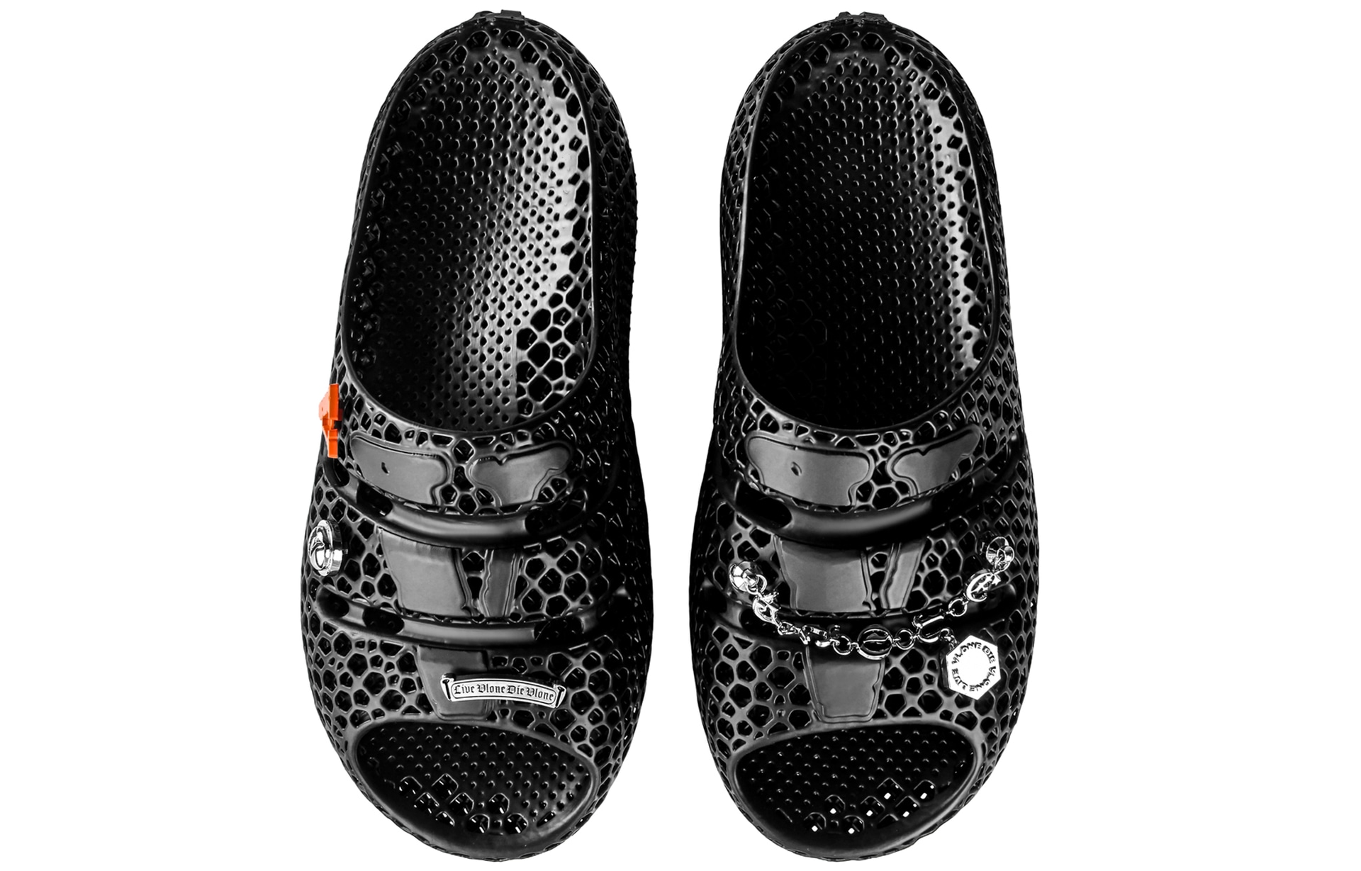 Vlone 3D Printed Slides Black — фото 10
