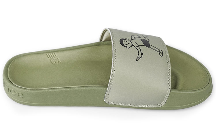 New Balance Slide Dark Green — фото 1