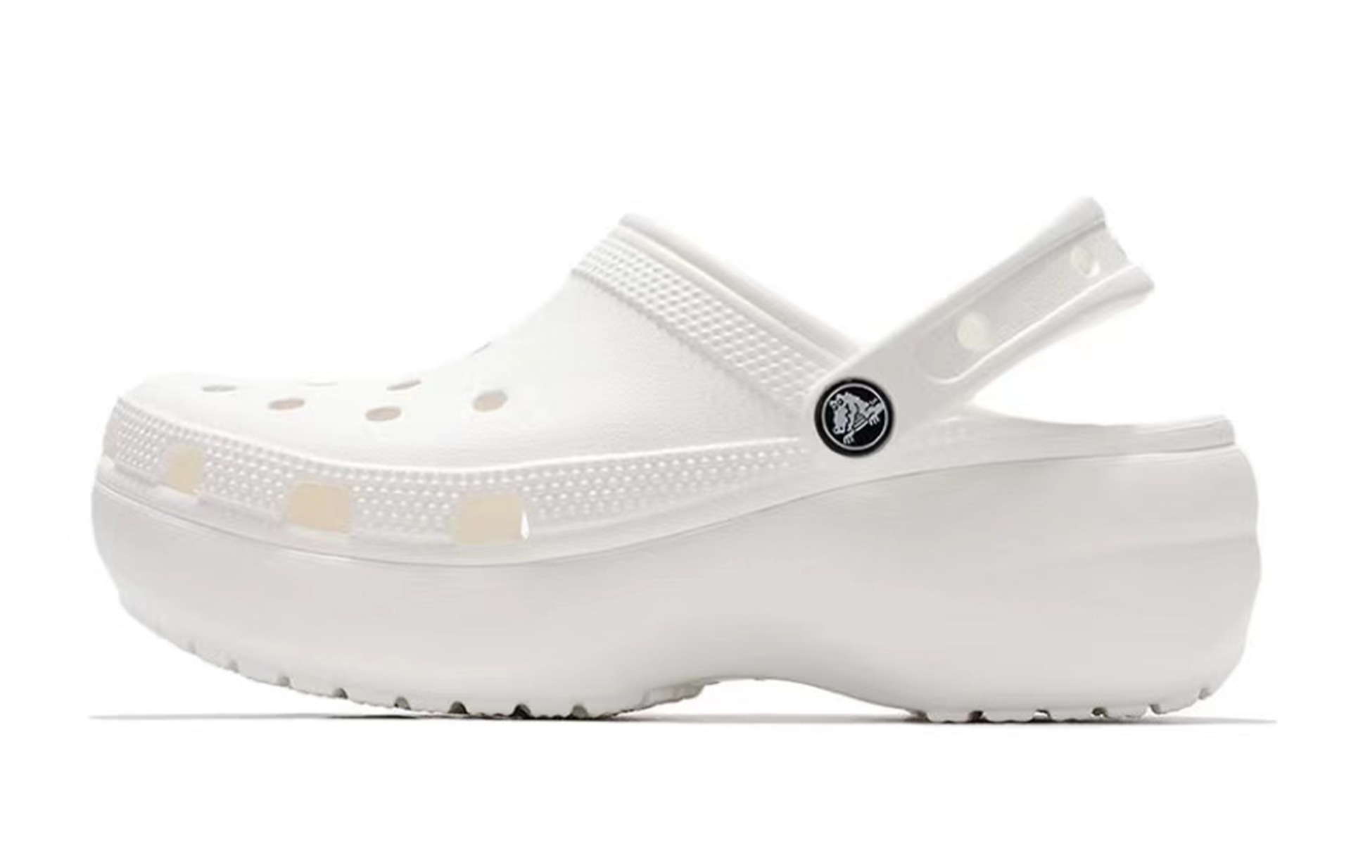 Crocs Classic Platform Clog White Red — фото 5
