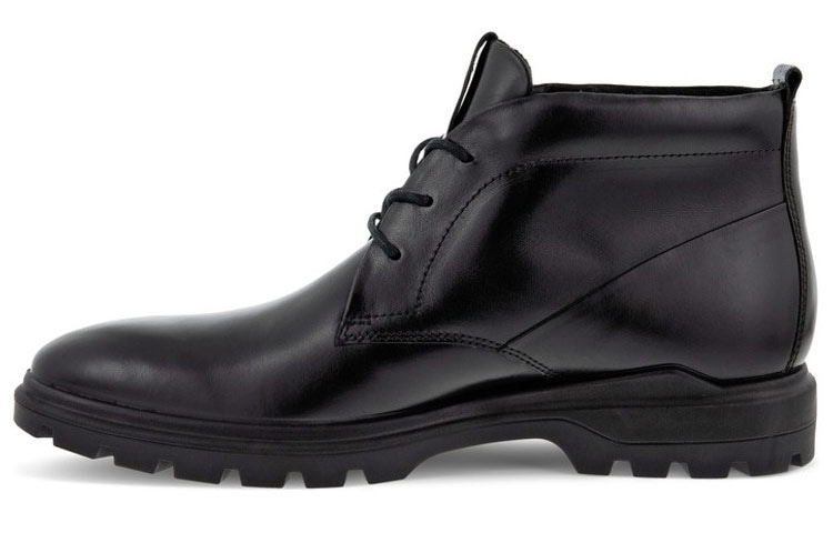 ecco/爱步 ECCO Suit Type Walk Series Lace-up Short Boots Black