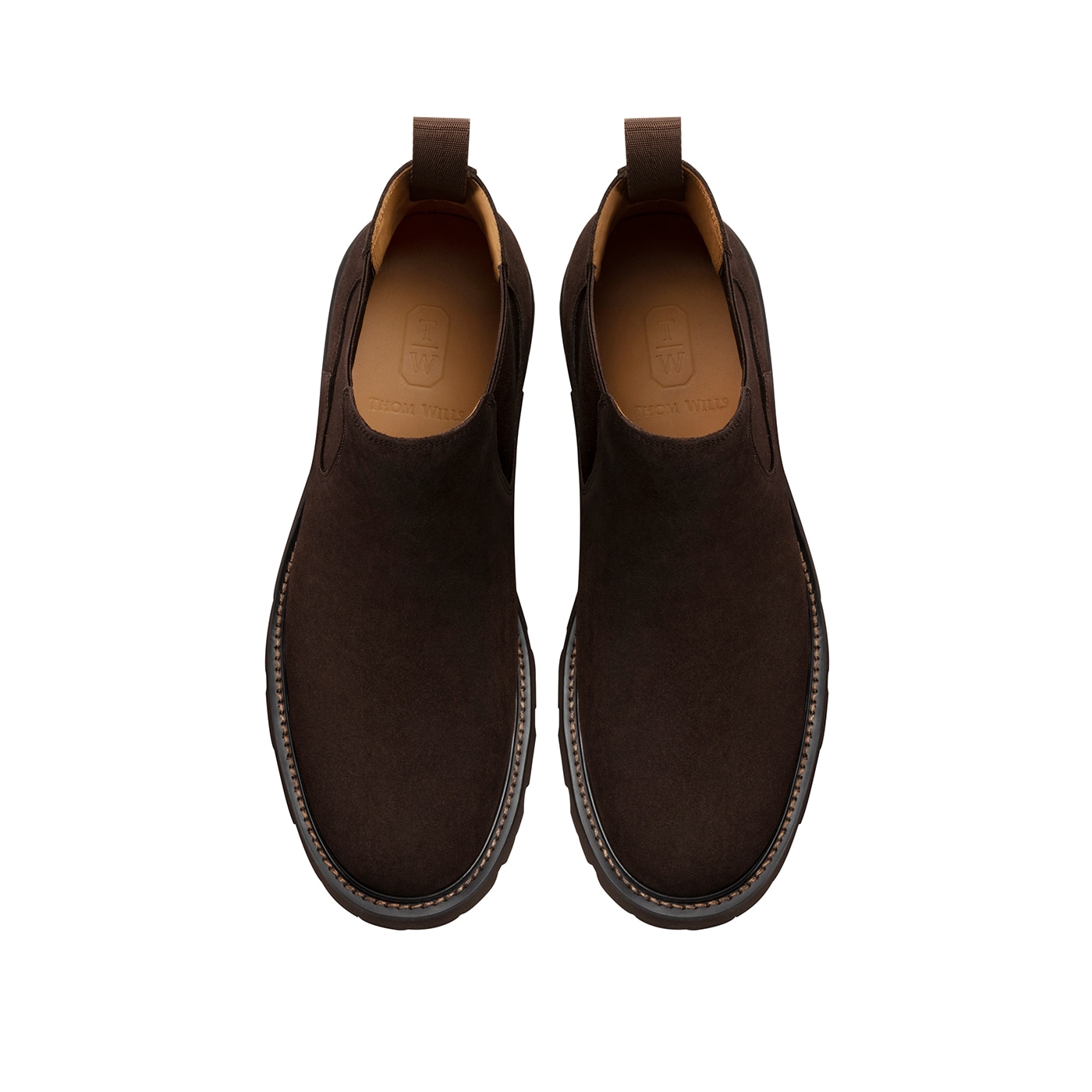 Thom Wills Chelsea Boots Dark Brown — фото 11