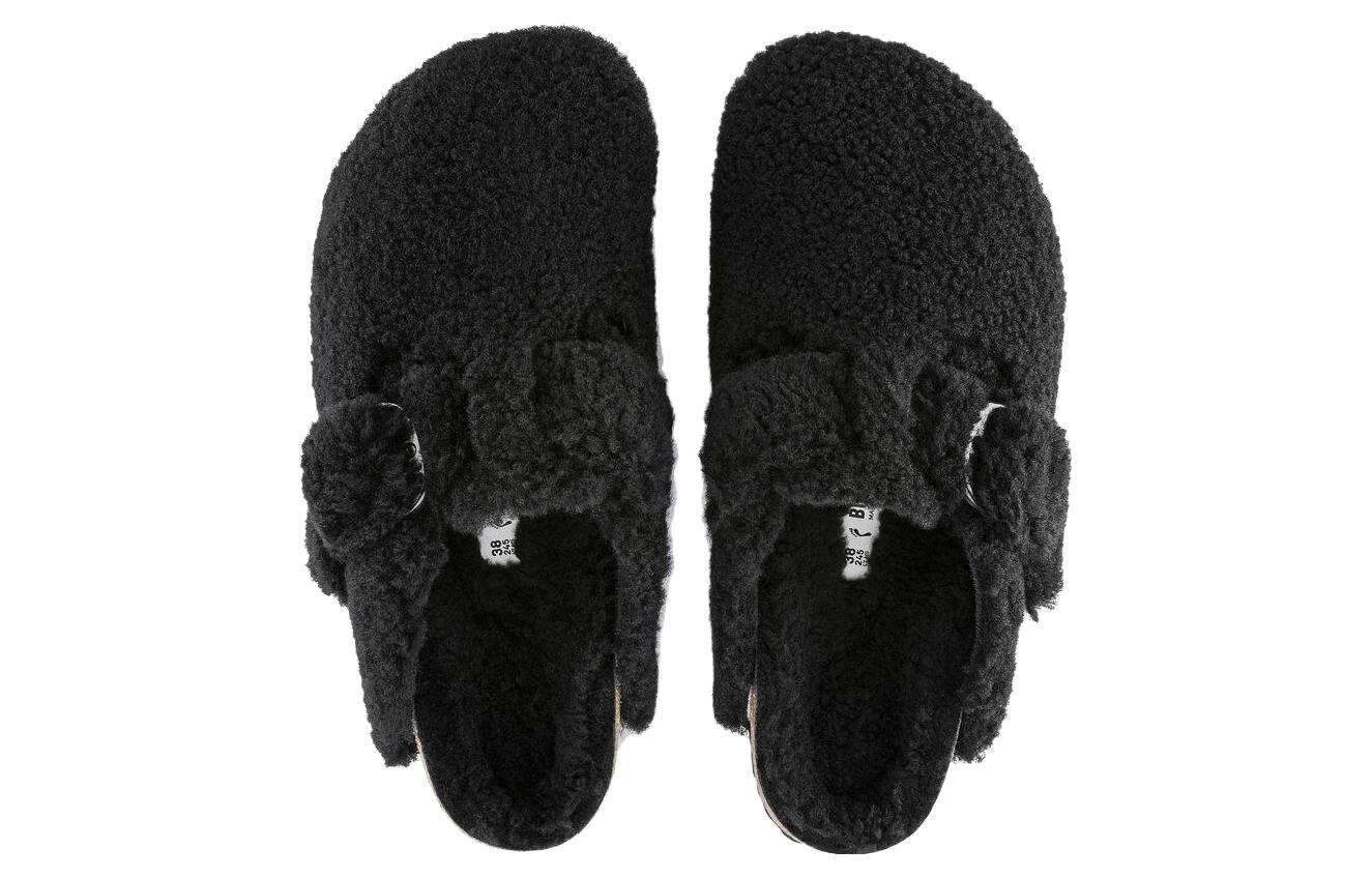 Birkenstock Clog Wool Shearling Black Narrow — фото 3