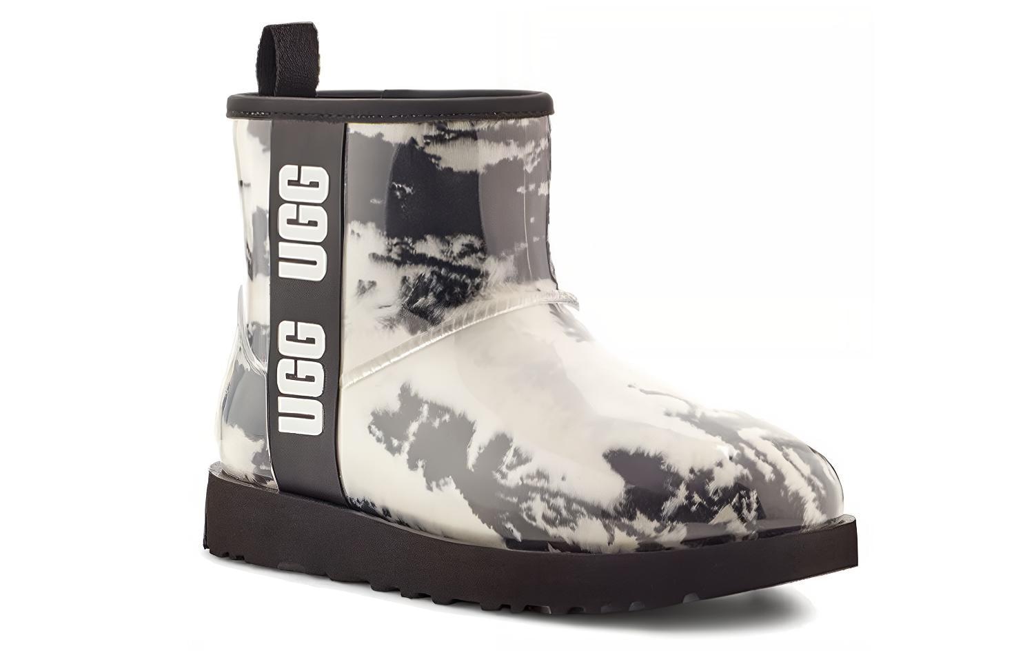 Ugg Classic Clear Mini Marble Black White — фото 1
