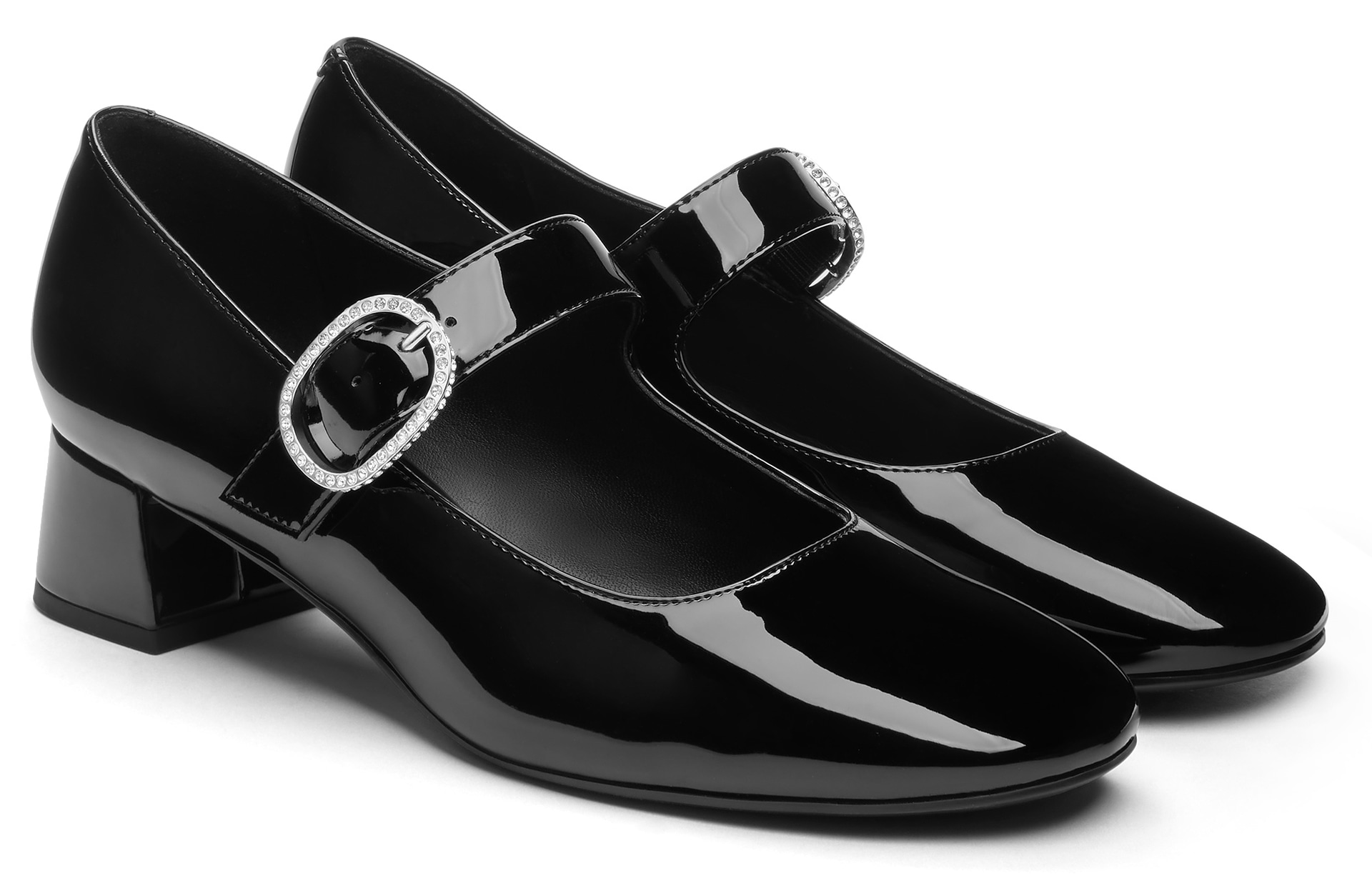 Charles&Keith CHARLESKEITH ck PU 4cm Black PatentBurgundyNude — фото 1