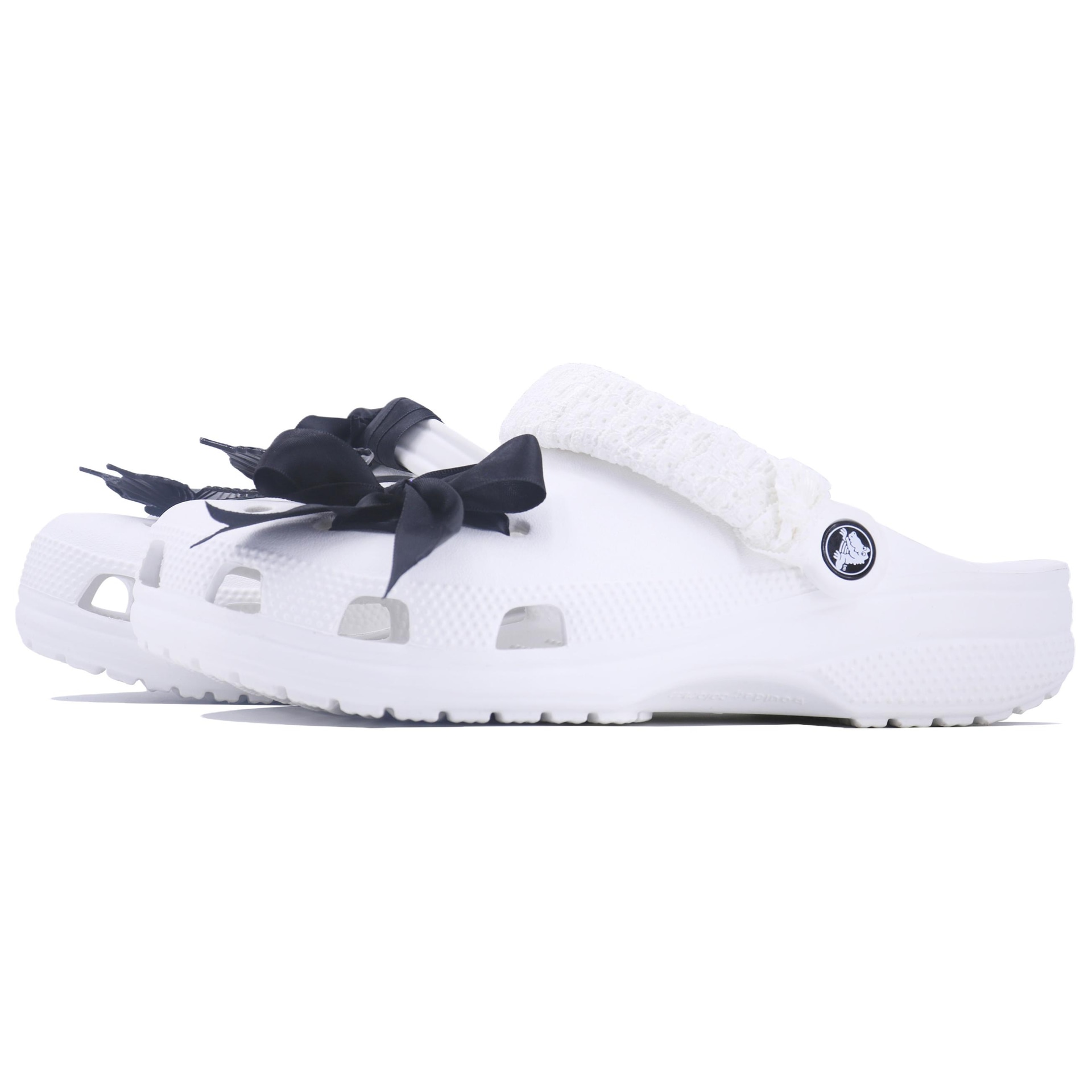 Crocs Classic Clog White Black — фото 3