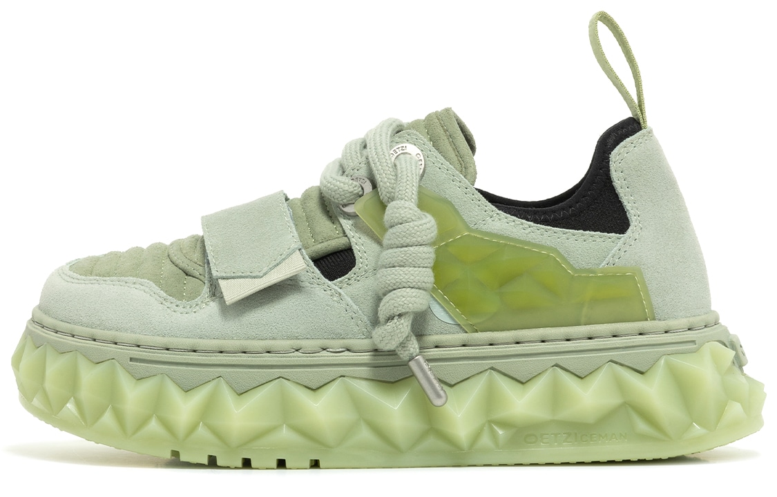 OETZI Low-Top Sneakers Grey Green