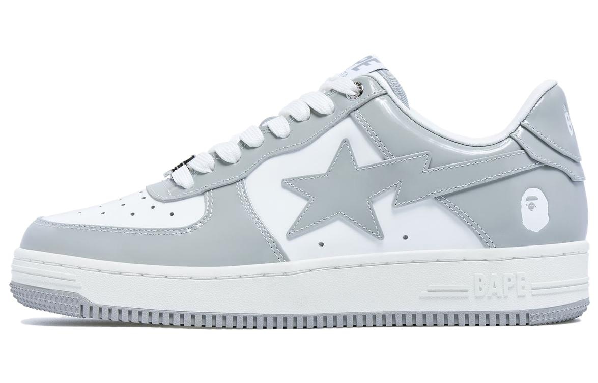 A BATHING APE STA Low Grey White