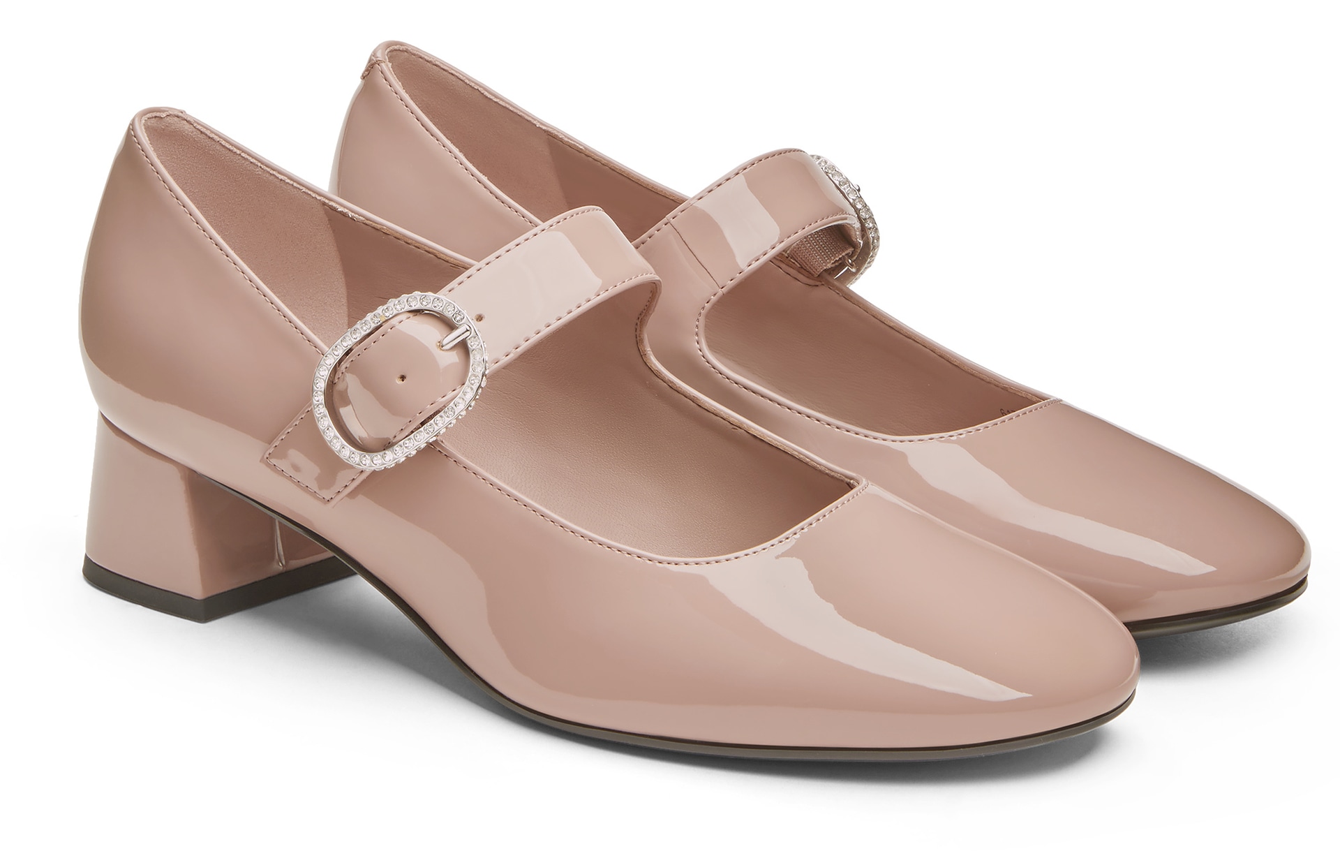 Charles&Keith CHARLESKEITH ck PU 4cm Black PatentBurgundyNude — фото 11