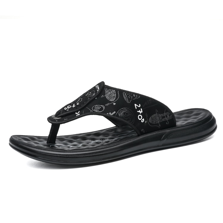 FAPAI法派 FAPAI Flip Flops Black White