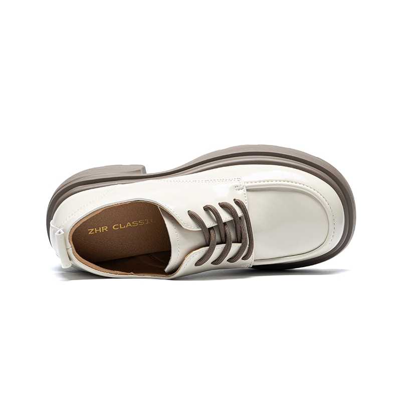 Zhr Thick Sole Leather Casual Shoes — фото 10