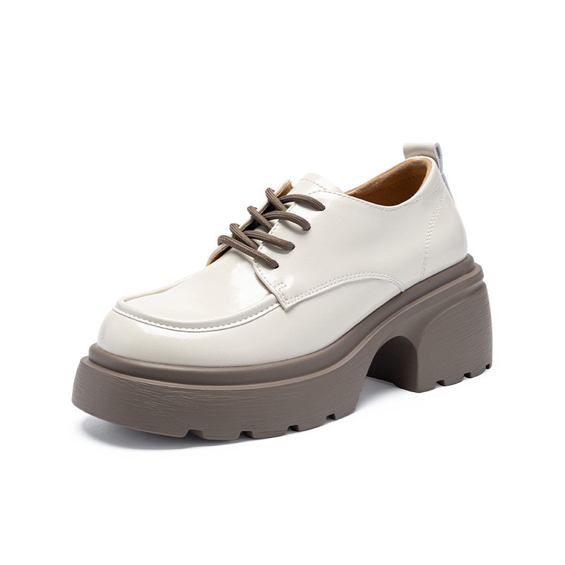 Zhr Thick Sole Leather Casual Shoes — фото 8