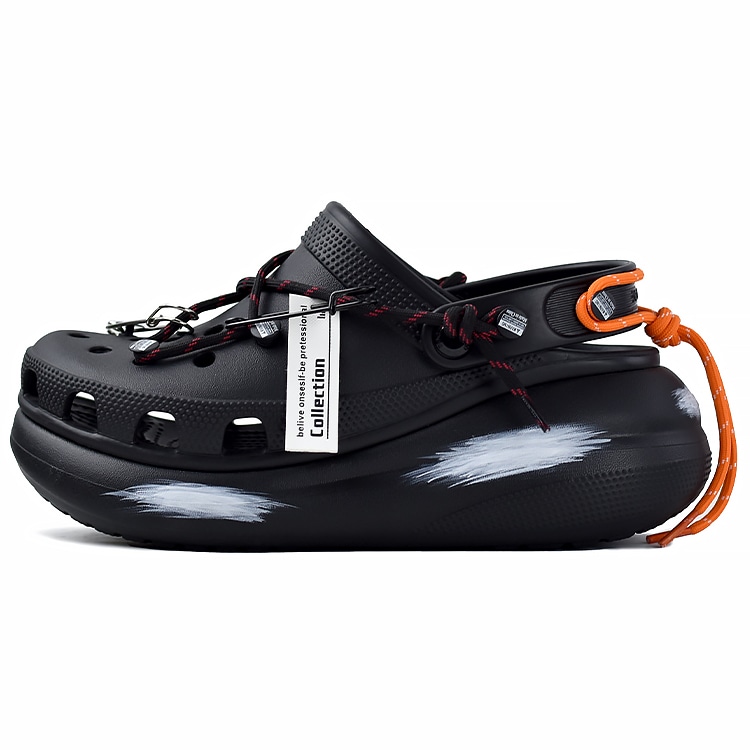 Crocs Classic Clog Black Orange Green