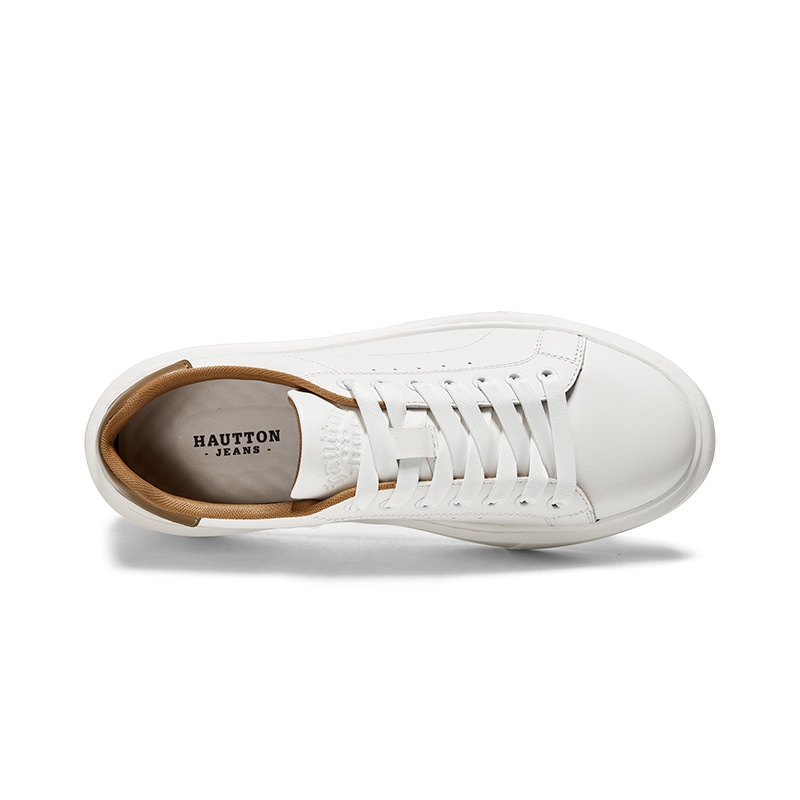 Hautton Jeans Hautton White Brown Sneakers — фото 5