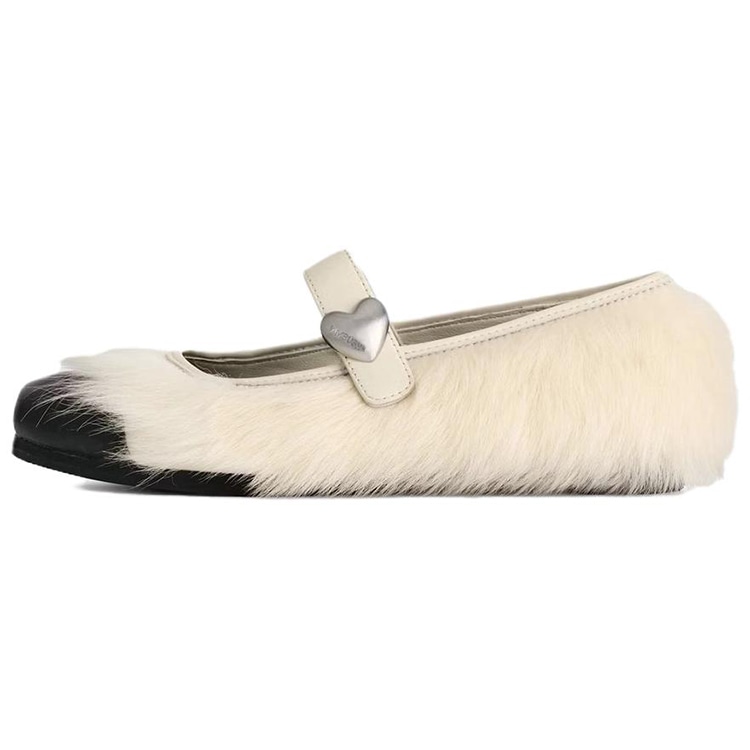 AMBUSH x UGG Mary Jane White