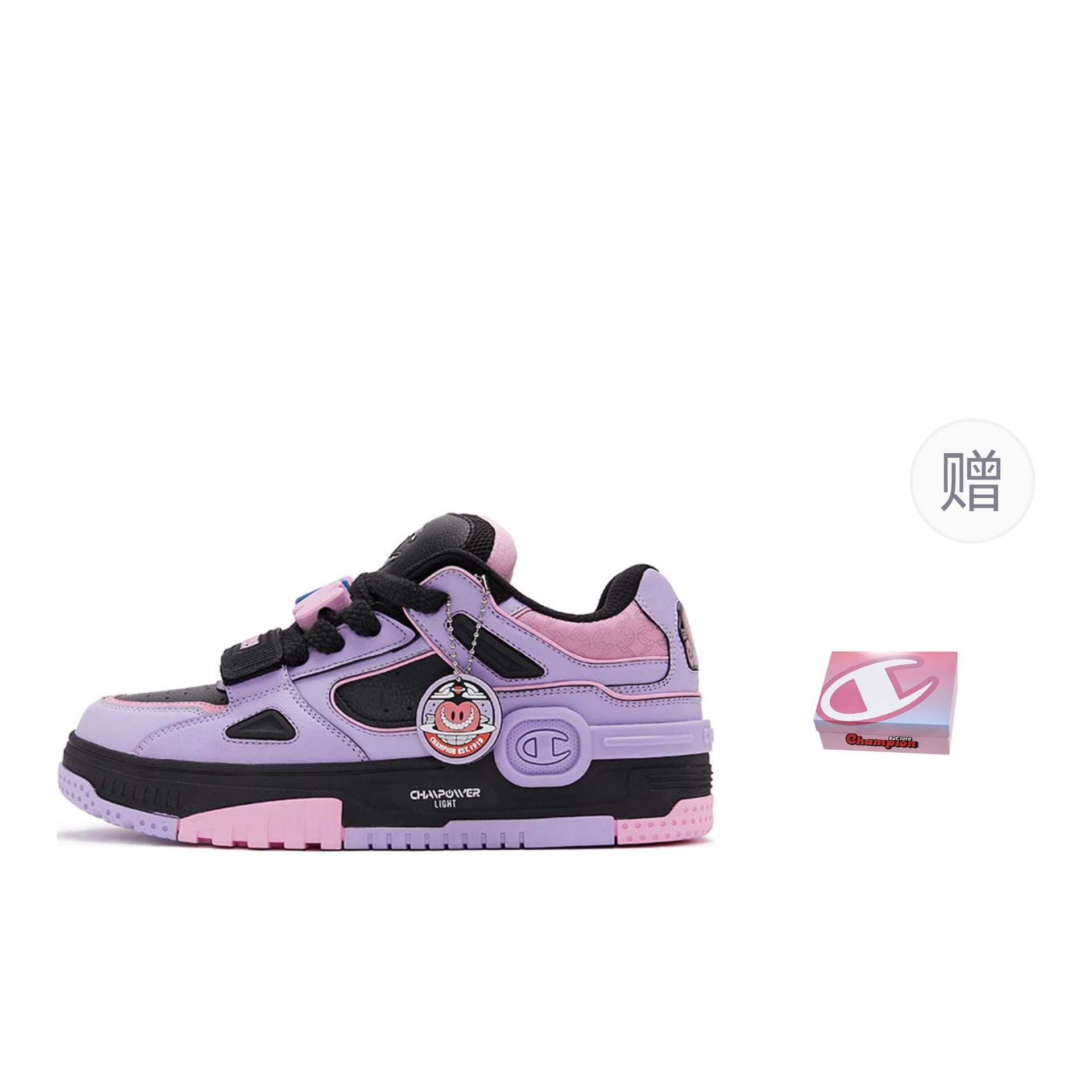 Кроссовки BIGHEART x Champion Essentials Black Purple
